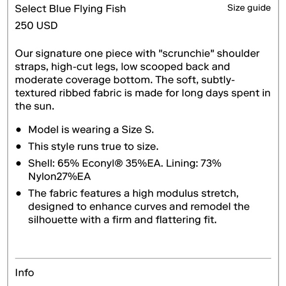 FISCH Blue Flying Fish One Piece - Picture 3 of 8